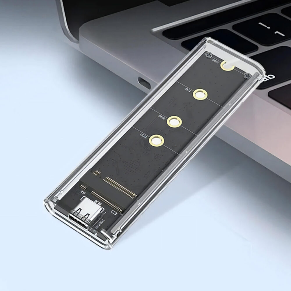 Kompaktný externý box pre SSD disk